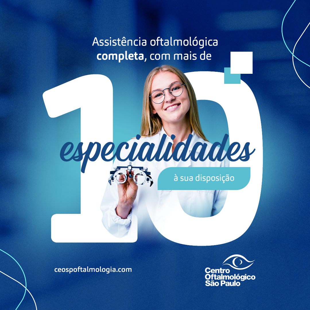 CEOSP o centro oftalmológico completo, com mais de 10 especialidades 