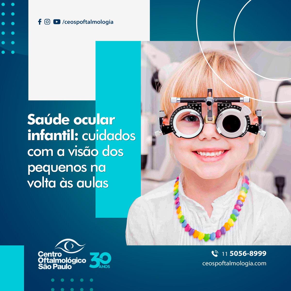 Saúde ocular infantil: cuidados com a visão dos pequenos na volta às aulas