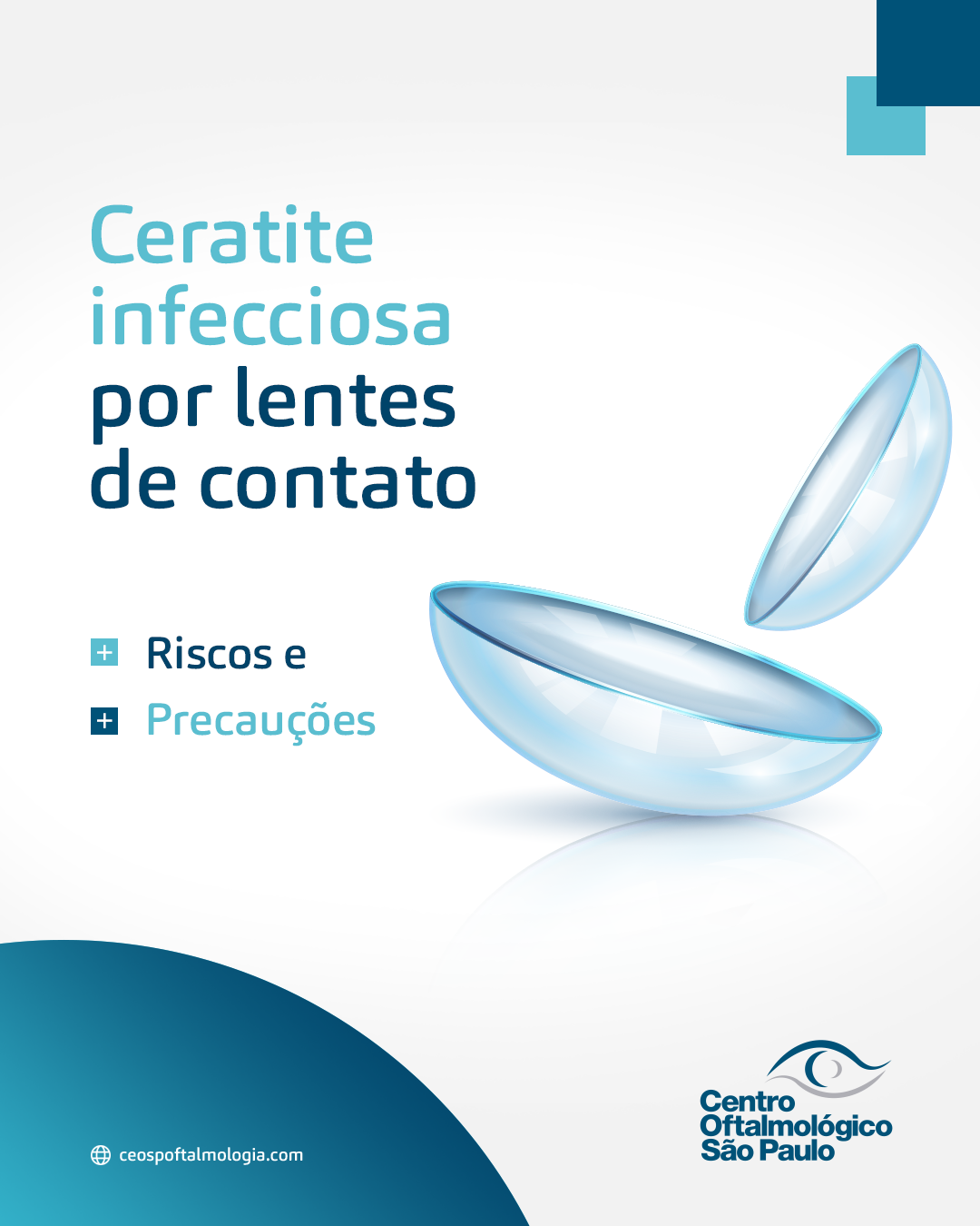 Ceratite infecciosa por lentes de contato – Riscos e precauções