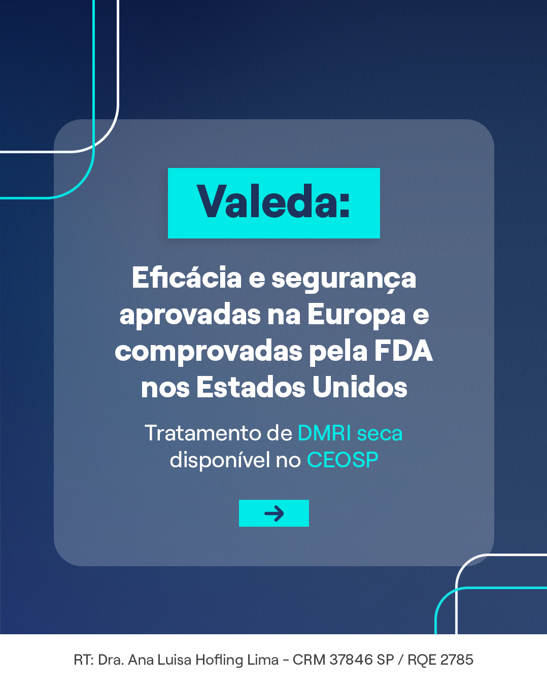 Tratamento seguro para DMRI seca: testes comprovam eficácia do Valeda 